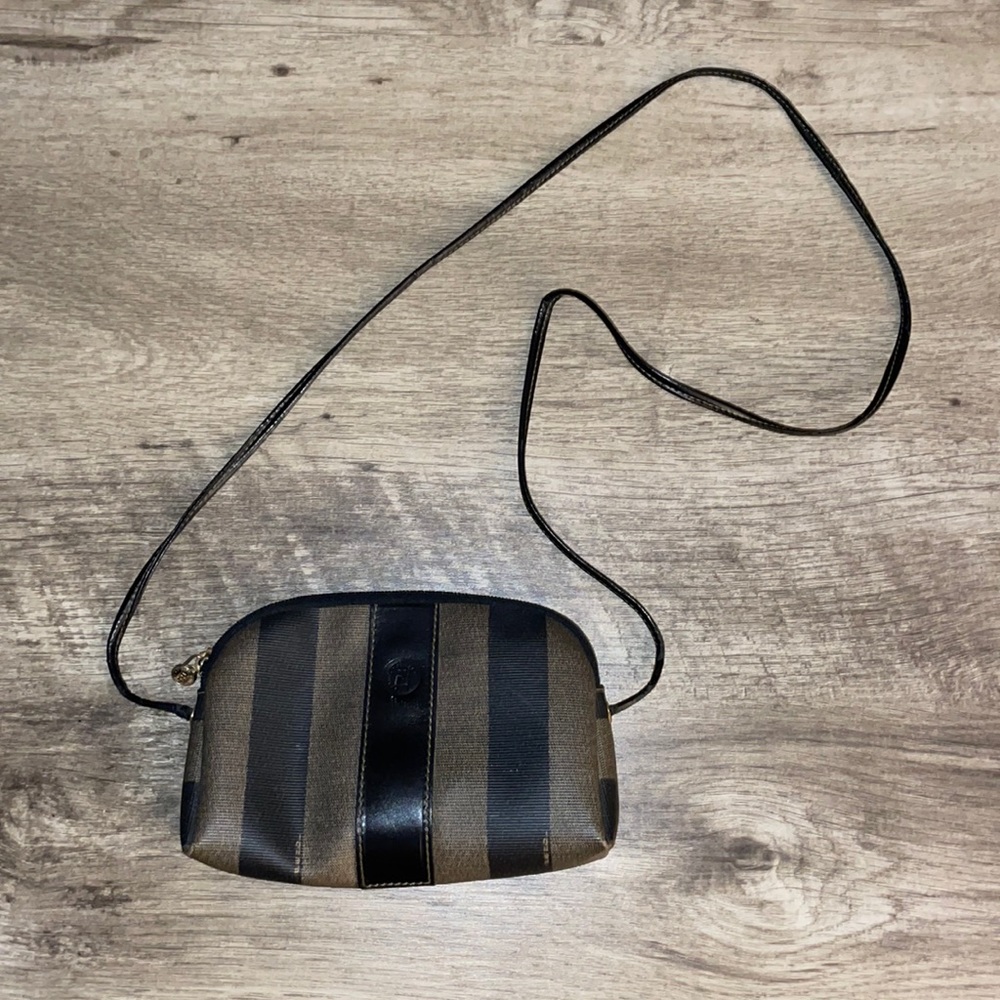 Fendi striped crossbody bag
